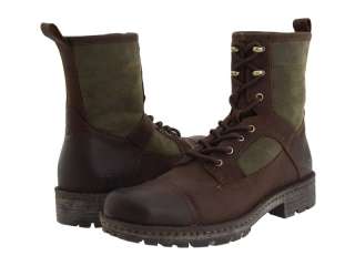 Mens Born Lace Up Boot Wexford Brown / Green M6797  