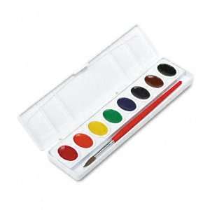   Professional Oval Eight Watercolor Paint, Eight Assorted Colors 