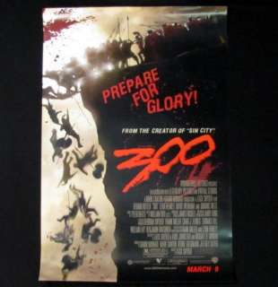 300 Movie Poster One Sheet Original 2007 Gerard Butler  