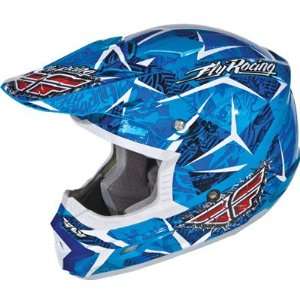  Fly Racing Trophy II Helmet   2010   X Small/Blue/White 