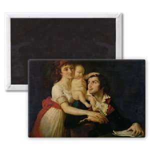 Camille Desmoulins (1760 94) his wife Lucile   3x2 inch Fridge 