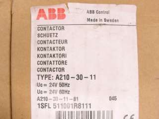 ABB A210 30 11 3 Pole Block Control Contactor NEW NIB  