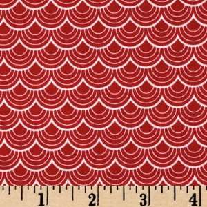  Red/White Fabric By The Yard joel_dewberry Arts, Crafts & Sewing