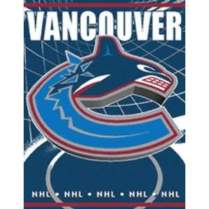  Vancouver Canucks Game Time Woven Jacquard Throw Sports 