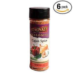 Red Monkey All Natural Cajun Spice Rub, 3 Ounce Net Weight (Pack of 6 