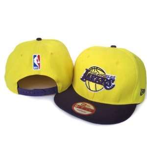  NBA Los Angeles Lakers Yellow Snapback Hat Sports 