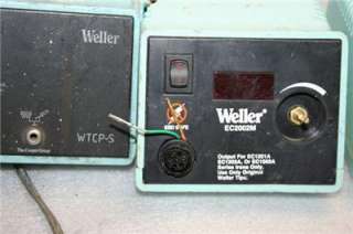 Lot of 4 Weller Soldering Iron & Power Unit / Station TC202D   WESD51 