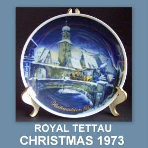 1973 ROYAL TETTAU ** WEIHNACHTEN ( CHRISTMAS DAY ) ** PLATE / See 