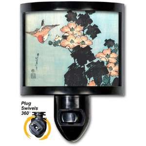  Decorative Night Light Hukusai Hibiscus & Sparrow