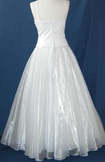 Informal Bridal Ball Gown Dress Party Gala Prom Evening Pageant White 