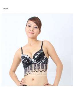 C91615 Women Fashionable Sequins Belly Dance Bra  
