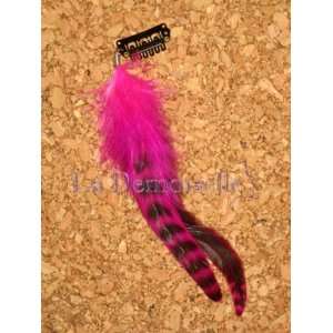   Pink Clip in Double Feather Hair Extensions 5 6 Long Salon Quality