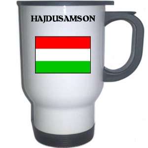  Hungary   HAJDUSAMSON White Stainless Steel Mug 
