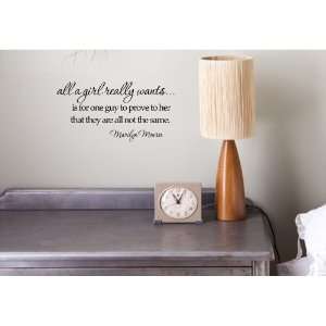   Marilyn Monroe Vinyl wall art Inspirational quotes and saying home