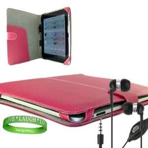 Accessories Kit Includes ? Hot Pink Melrose iPad Leather Cover + iPad 