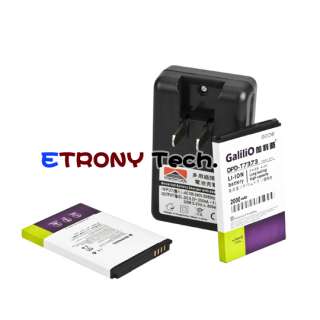 2x2000mAh Battery + Dock Charger for Sprint HTC Evo 4G  