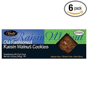 Pamelas Products Raisin Walnut Cookies, 6.52 Ounce Boxes (Pack of 6 