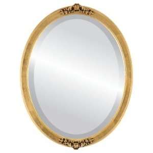  Athena Oval in Gold Leaf Mirror and Frame