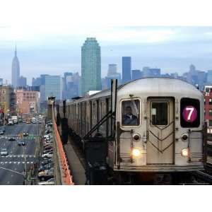  The Number 7 Train Runs Through the Queens Borough of New York 