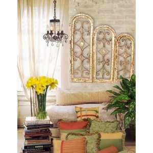  Distressed Arched Window Wall Grilles (Set of 3)