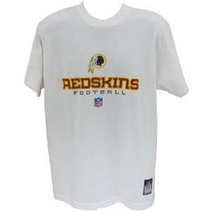  Men`s Washington Redskins Short Sleeve White T Shirt 