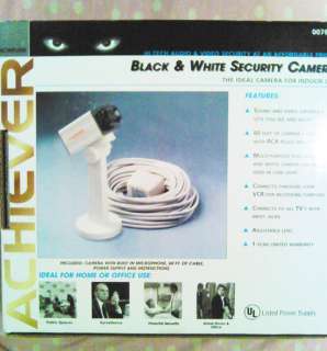 NIB Mint Achiever Black & White Security Camera Outdoor & Home Use Buy 