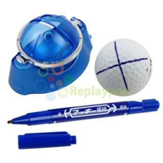 Golf Ball Line Linear Marker Pen & Template Waterproof  