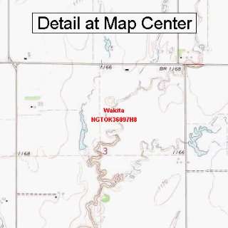  USGS Topographic Quadrangle Map   Wakita, Oklahoma (Folded 