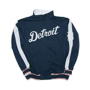  Detroit Tigers Track Jacket   Navy XX Large Sports 