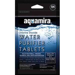 NEW (24) Aquamira Water Purification Purifier Tablets  