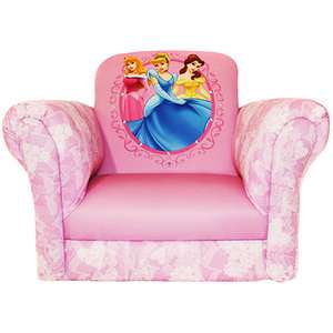 Disney   Princess Deluxe Chair, Hearts and Crowns  