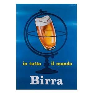  In Tutto il Mondo Birra Giclee Poster Print by E. Arvati 