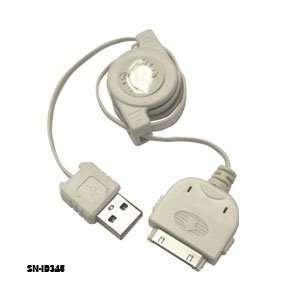  iPod Plug to USB Plug 30 White Cable iPod USB Cable  