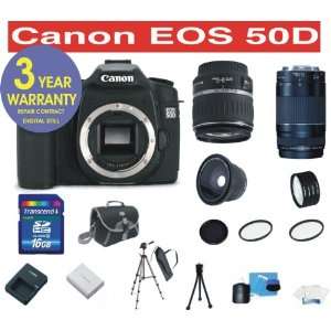  Canon EOS 50D 15.1 Digital SLR Camera with Canon EF S 18 