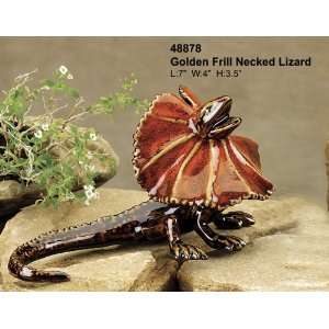   Tree Collectables7 Golden Frill Necked Lizard 48878 