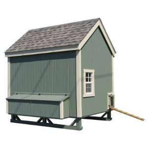  Little Cottage Unpainted Colonial Gable Chicken Coop 