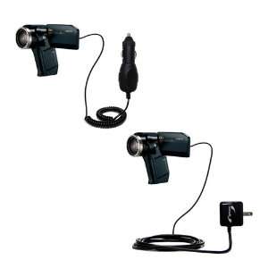  Car and Wall Charger Essential Kit for the Sanyo Camcorder VPC 