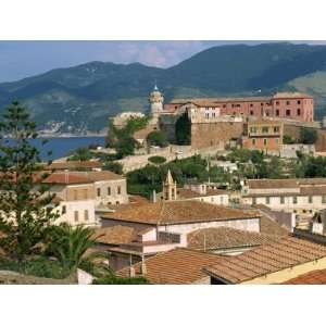  Skyline of the Town on the Island of Elba, in the Toscana 