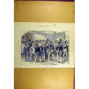  1877 French Elections Voting Papers People Old Print