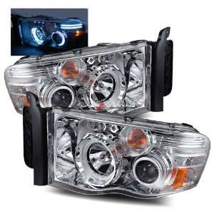 02 05 Dodge Ram LED CCFL Halo Projector Headlights 