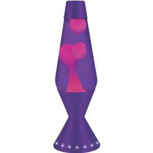  inch/52 oz. Designer Lava Lamp, Pink Wax/Purple Liquid/Purple Base