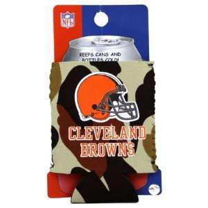  CLEVELAND BROWNS CAMO CAN KADDY KOOZIE COOZIE COOLER 