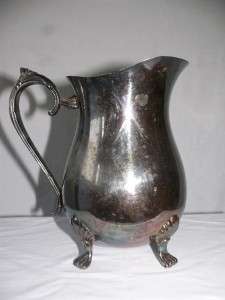 Fine Leonard Silver Plate Milk Cool Drink Urn Pitcher Ornate Handle w 