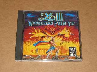 Ys III Wanderers from Ys   Turbo Grafx CD   TG16   w/Manual/Case 