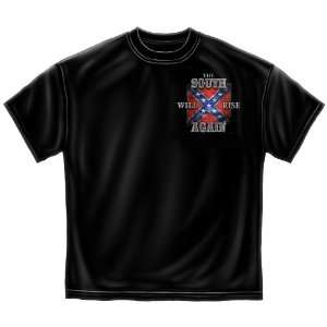   Bits Rednecks Flag May Fade But The Glory Never Will Mens Tee Black