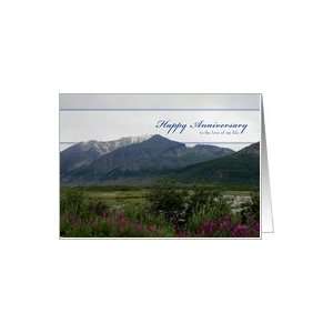 Happy Anniversary   Romantic   Scenic Mountain Card