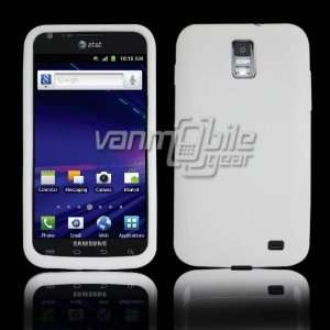 VMG Samsung Skyrocket i727 Soft Gel Skin Case Cover   SOLID WHITE 