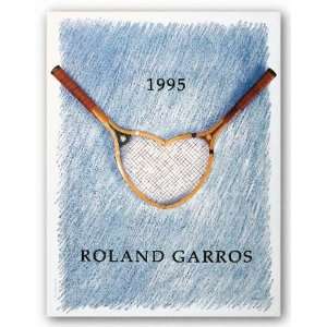 Roland Garros 1995 French Open Tennis by Donald Lipski 29.5x22.75 