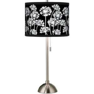  Stacy Garcia African Lily Black Brushed Steel Table Lamp 