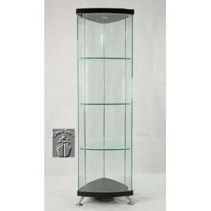  Chintaly Imports 6671 CUR 76H Triangle All Glass Curio 